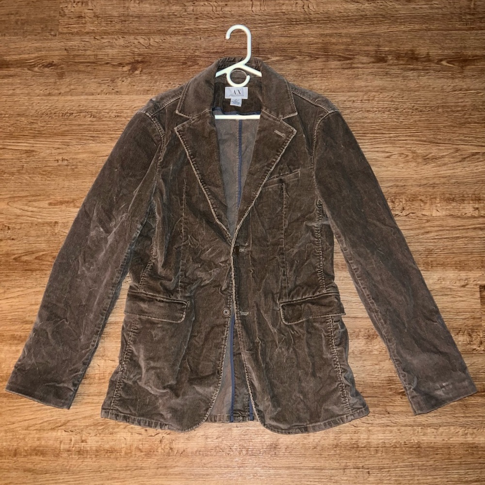 ARMANI EXCHANGE MENS CORDUROY BLAZER